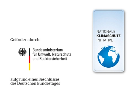 Logo Förderung Kläranlage Gefördert durch das Bundesministerium für Umwelt, Naturschutz und Reaktorsicherheit aufgrund eines Beschlusses des Deutschen Bundestages