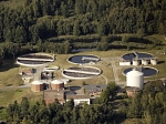 Luftbild der Kläranlage Syke